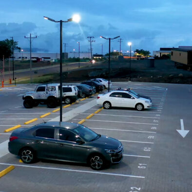 SUNLIKE solar fixture has been installed in the coyol free zone parking lot