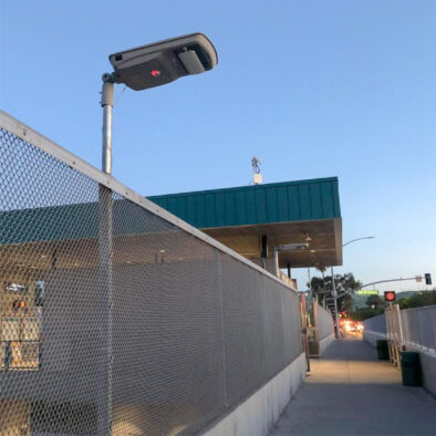 SUNLIKE solar area light has been installed at the pathway of pittsburg bart station to increase the pathway security during the night.