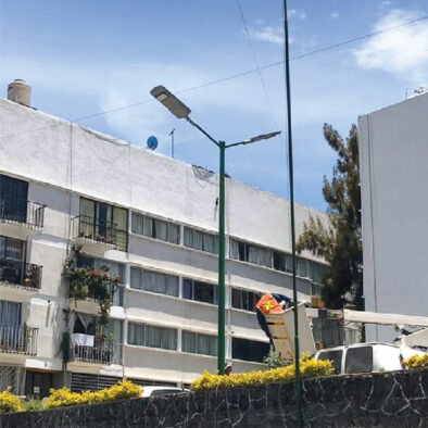 SUNLIKE solar area light has been installed in the collage town locate in Mexico City for parking lot and pathway security purpose.