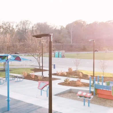 SUNLIKE 30W solar area light has been installed in the TAWAWA park to increase the security of the play ground during the night.