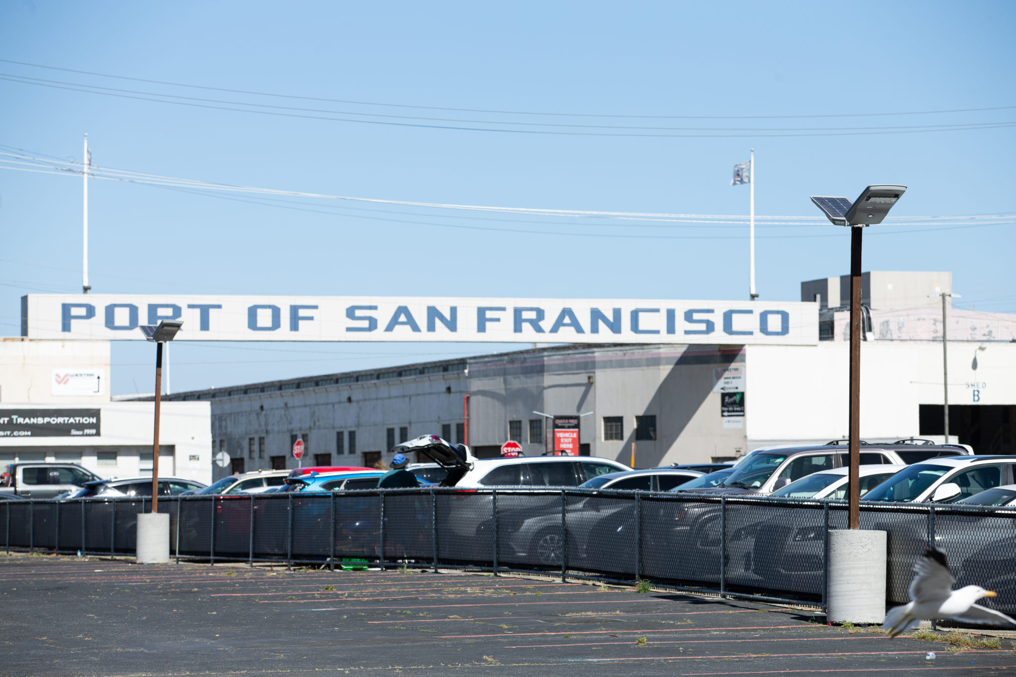 Port of San Francisco Parking Lot and SOLTECH SUNLIKE 30W fixtures photo